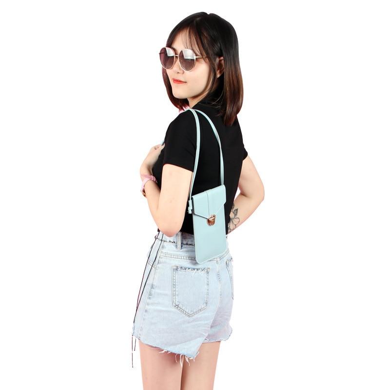 Touchscreen PU Leather Mobile Phone Purse
