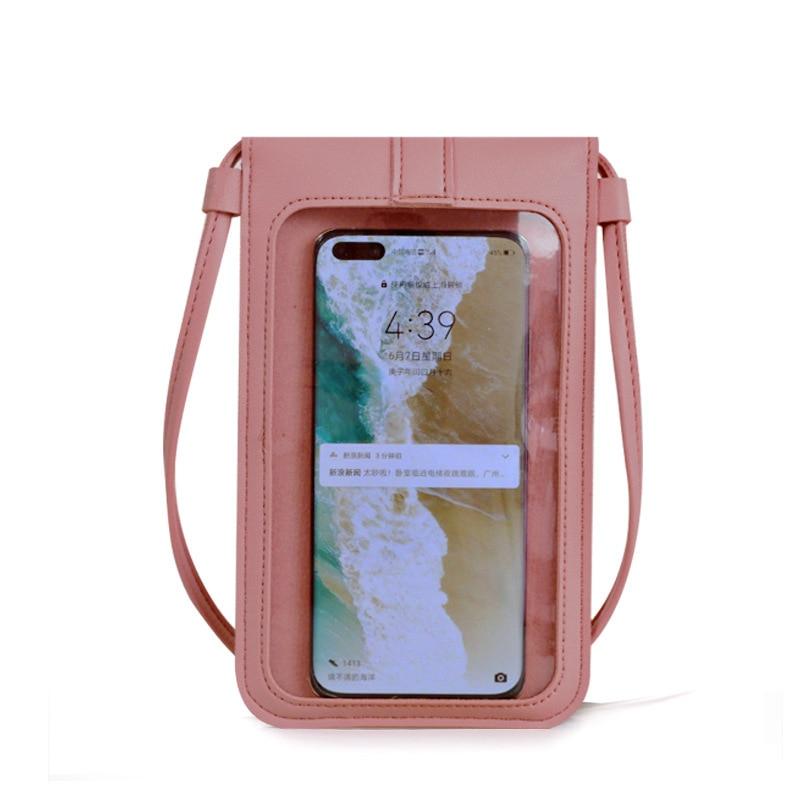 Touchscreen PU Leather Mobile Phone Purse