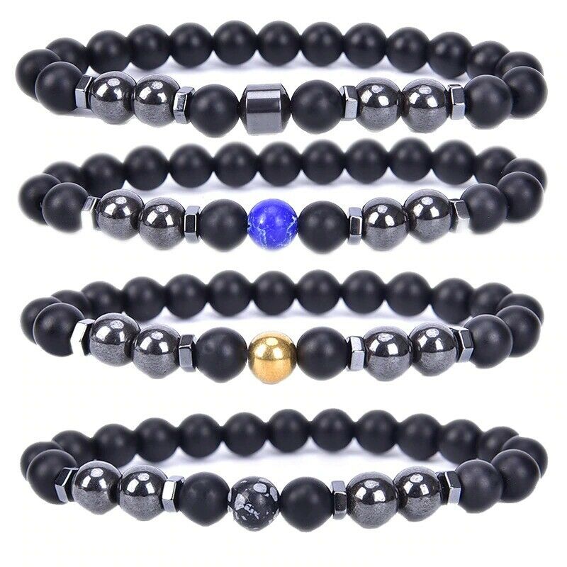 Anti-Swelling Black Obsidian Anklet