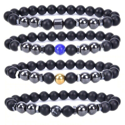 Anti-Swelling Black Obsidian Anklet