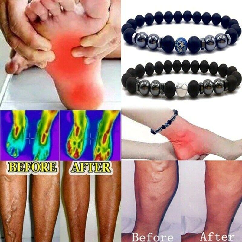 Anti-Swelling Black Obsidian Anklet