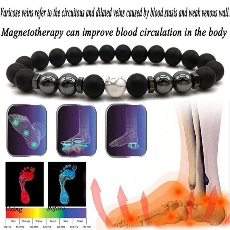 Anti-Swelling Black Obsidian Anklet
