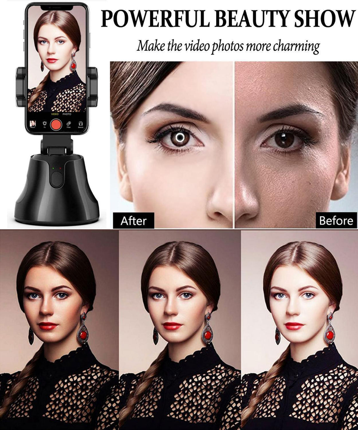 360º Face Tracking Phone Holder