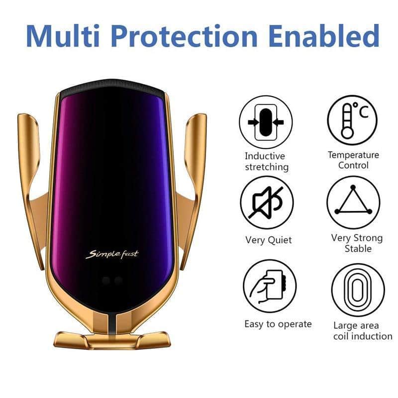 Auto-Clamping Car Phone Charger