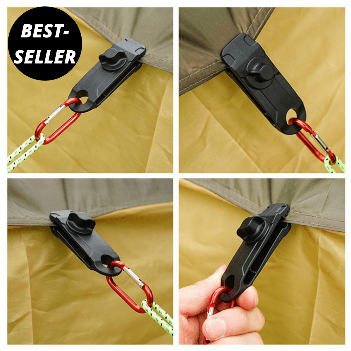 Reusable tarpaulin clips