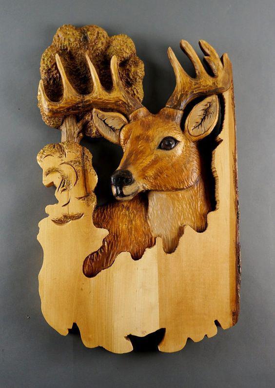 Animal wall sculpture reproduction