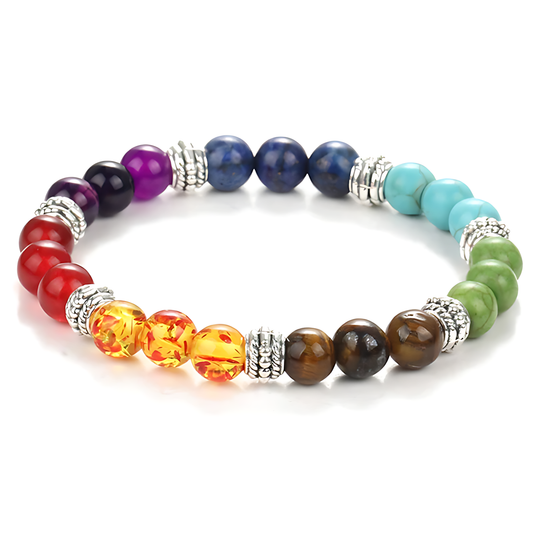 Chakra bracelet natural stones energy, healing and balance