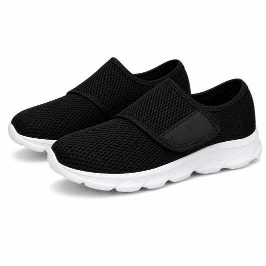 Diabetic Wide-Fit Walking Shoes - Breathable Comfort with Arch Support