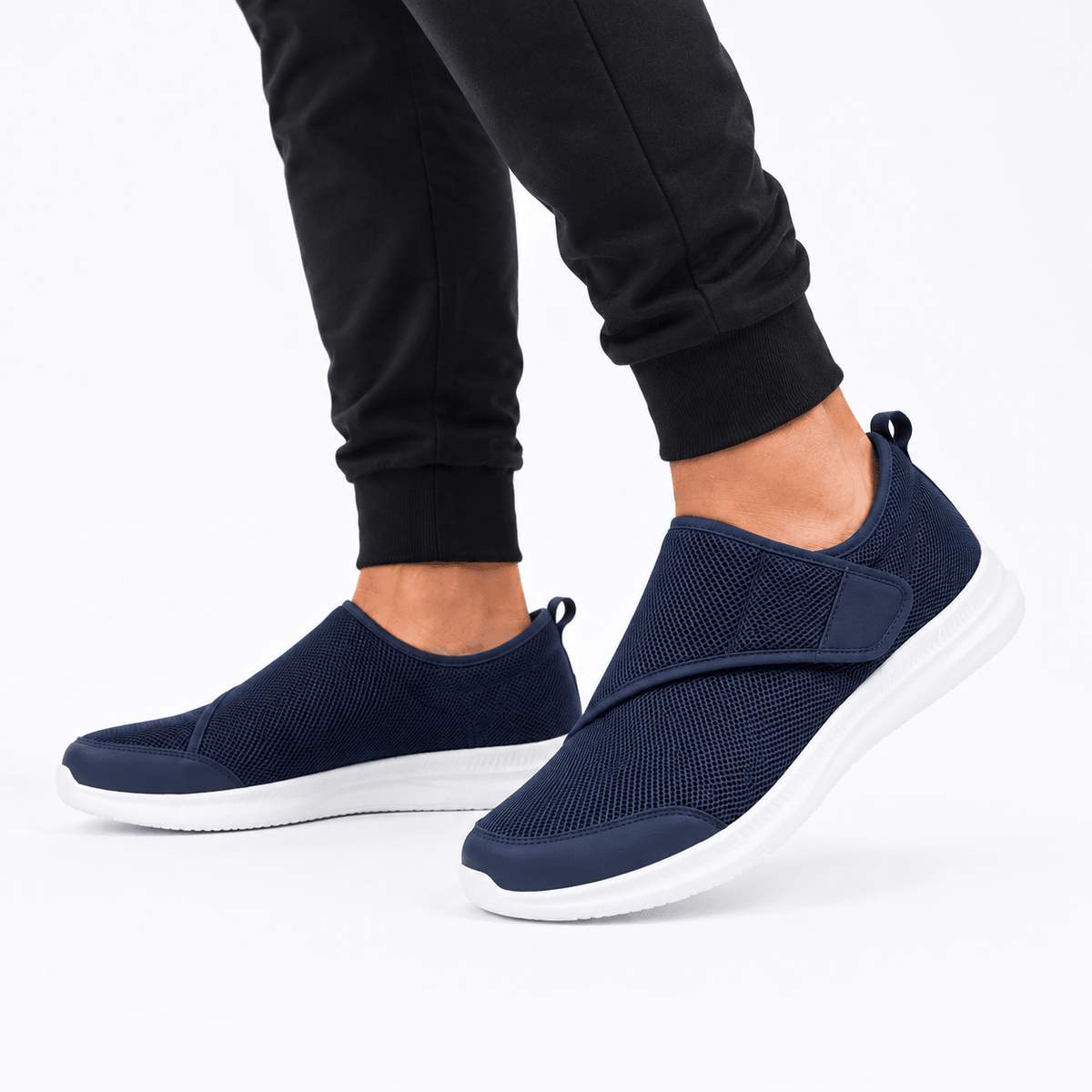 Comfortable Slip-On Shoes for Women - Breathable Mesh & Wide-Fit Support