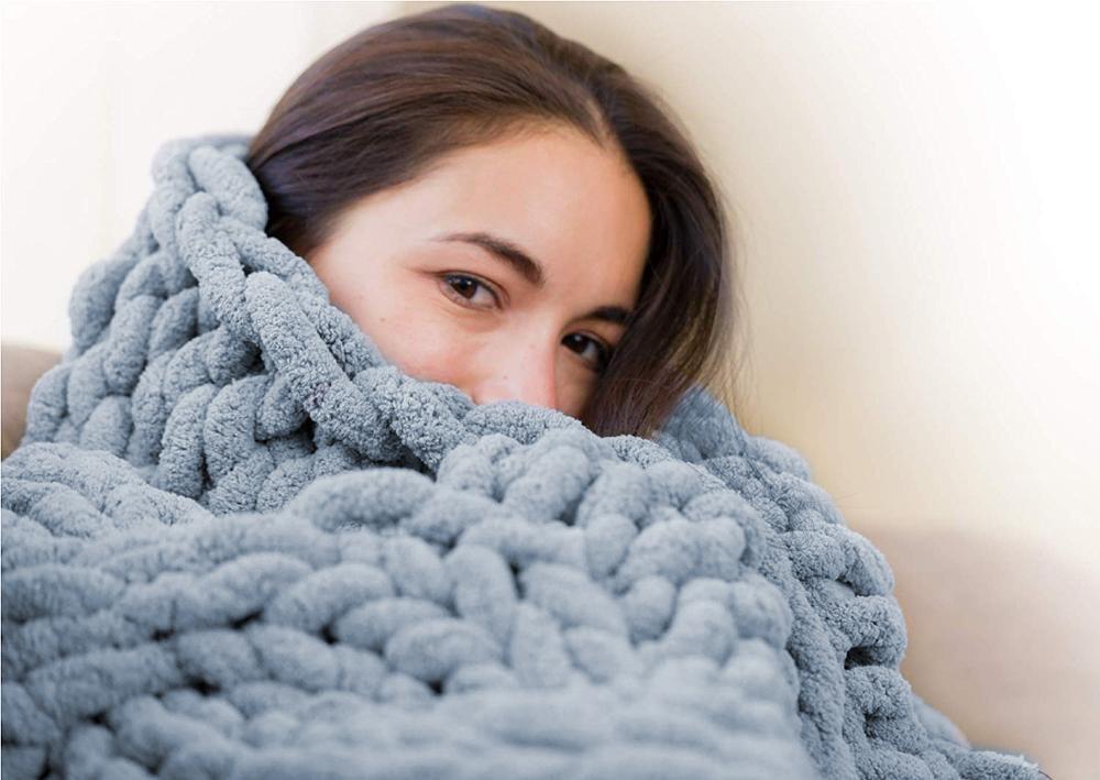 Handmade Chunky Knit Blanket