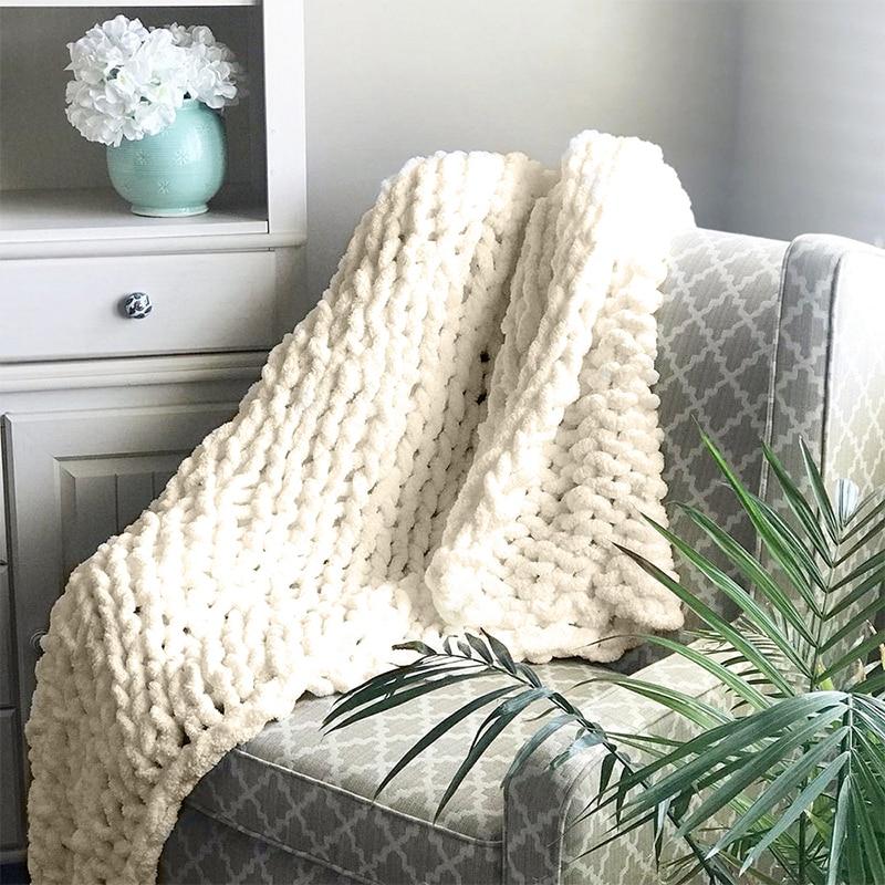 Handmade Chunky Knit Blanket