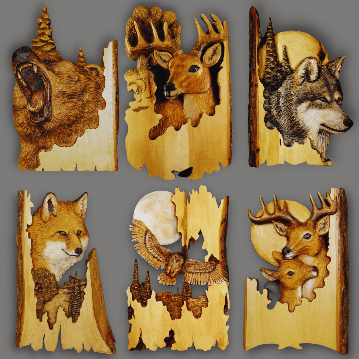 Animal wall sculpture reproduction