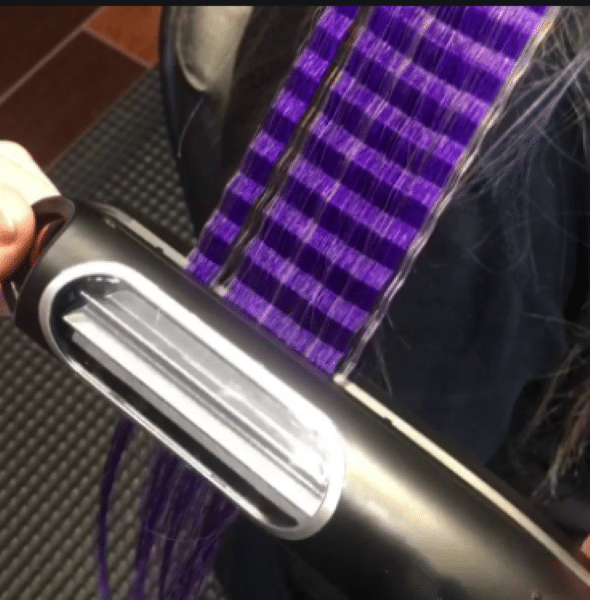 Automatic embossing iron