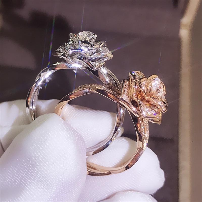 Enchanged Crystal Rose Ring