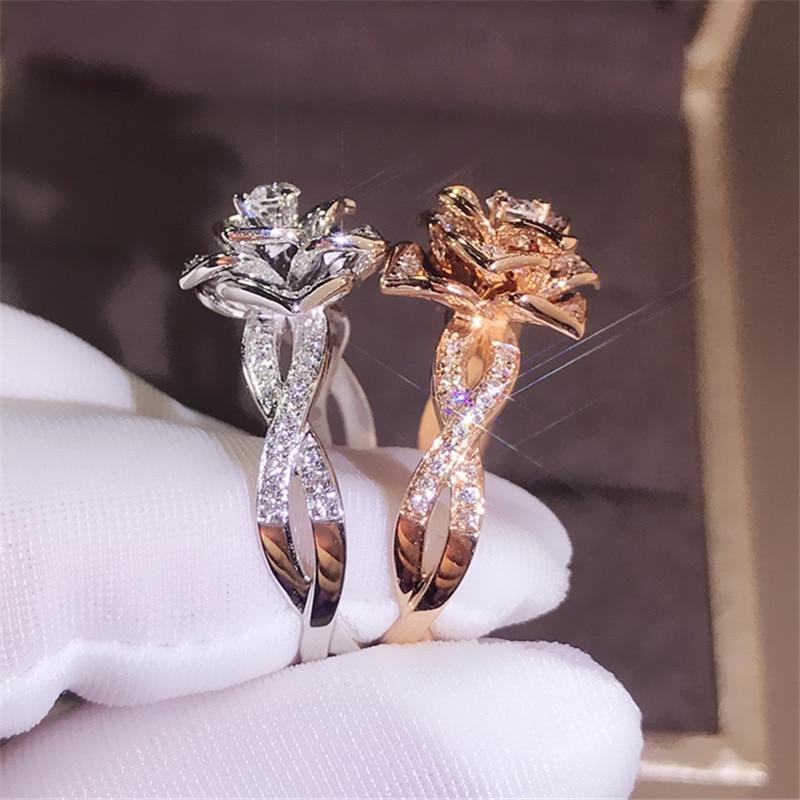 Enchanged Crystal Rose Ring
