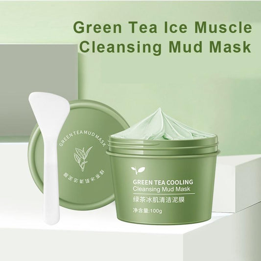 Green tea cooling cleansing mud mask
