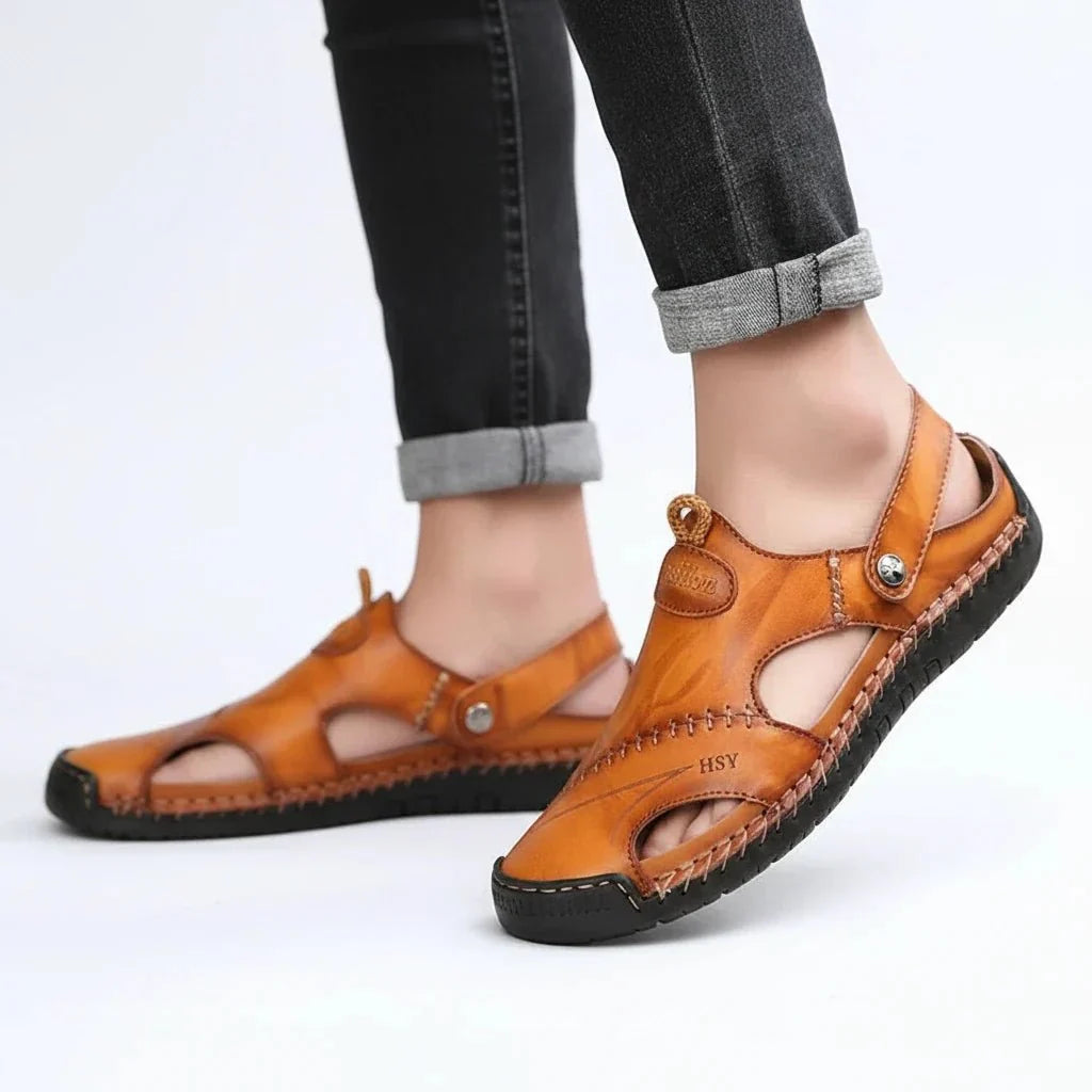Orthopedic Leather Sandals for Women - Premium Quality & Arch Support