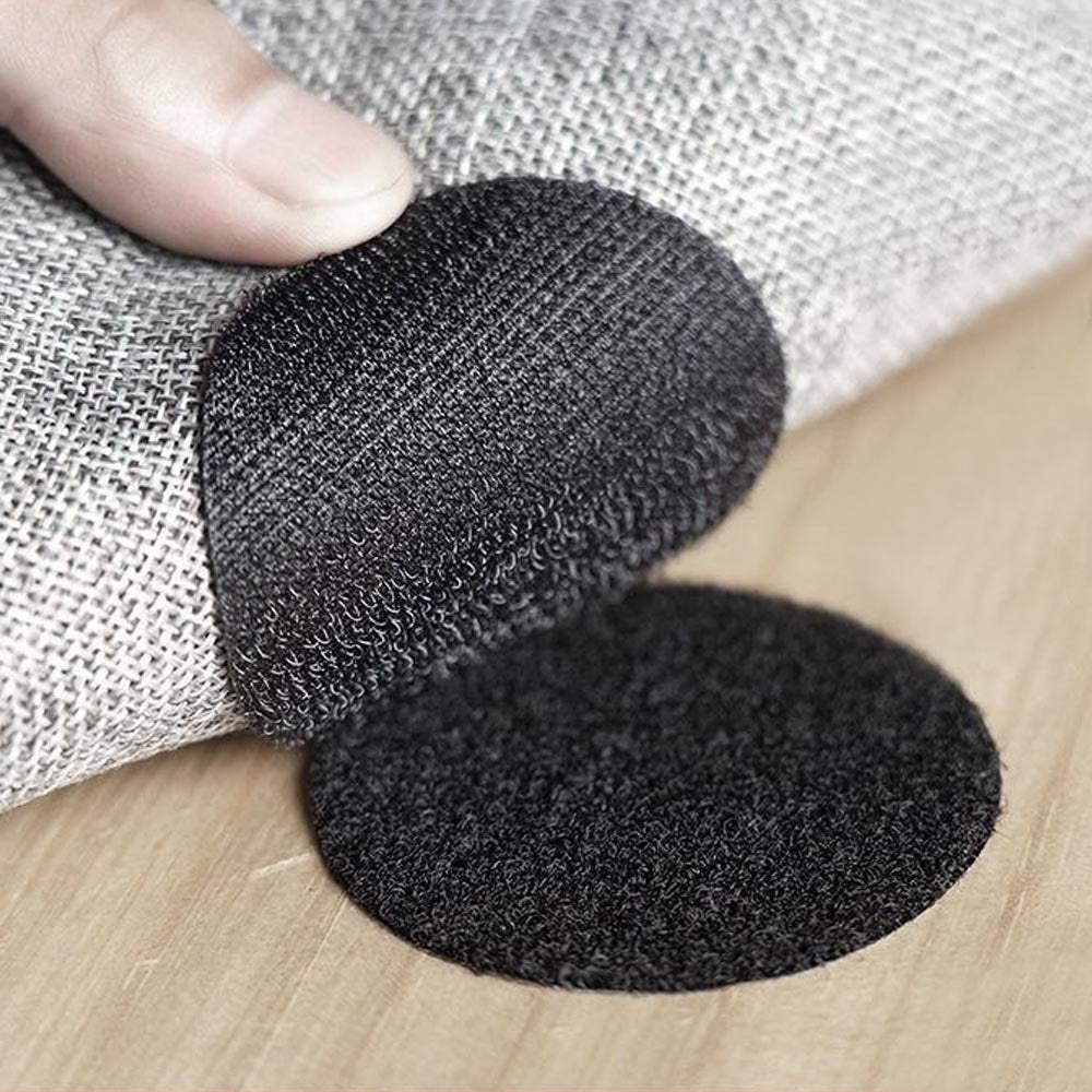10 Pairs Velcro Anti Curling Carpet Tape Rug Gripper Secure the Carpet Sofa and Sheets in Place and Keep the Corners Flat