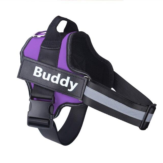 Reflective and customizable dog harness