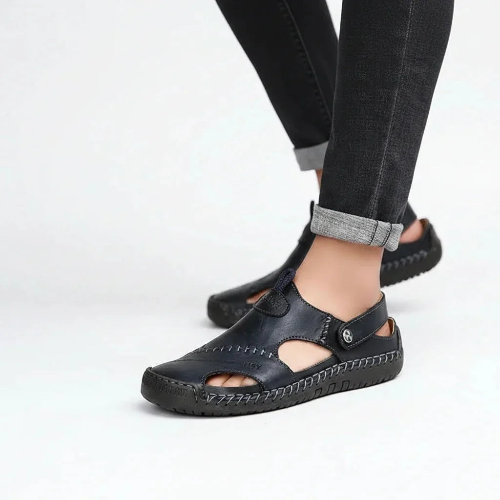 Orthopedic Leather Sandals for Women - Premium Quality & Arch Support