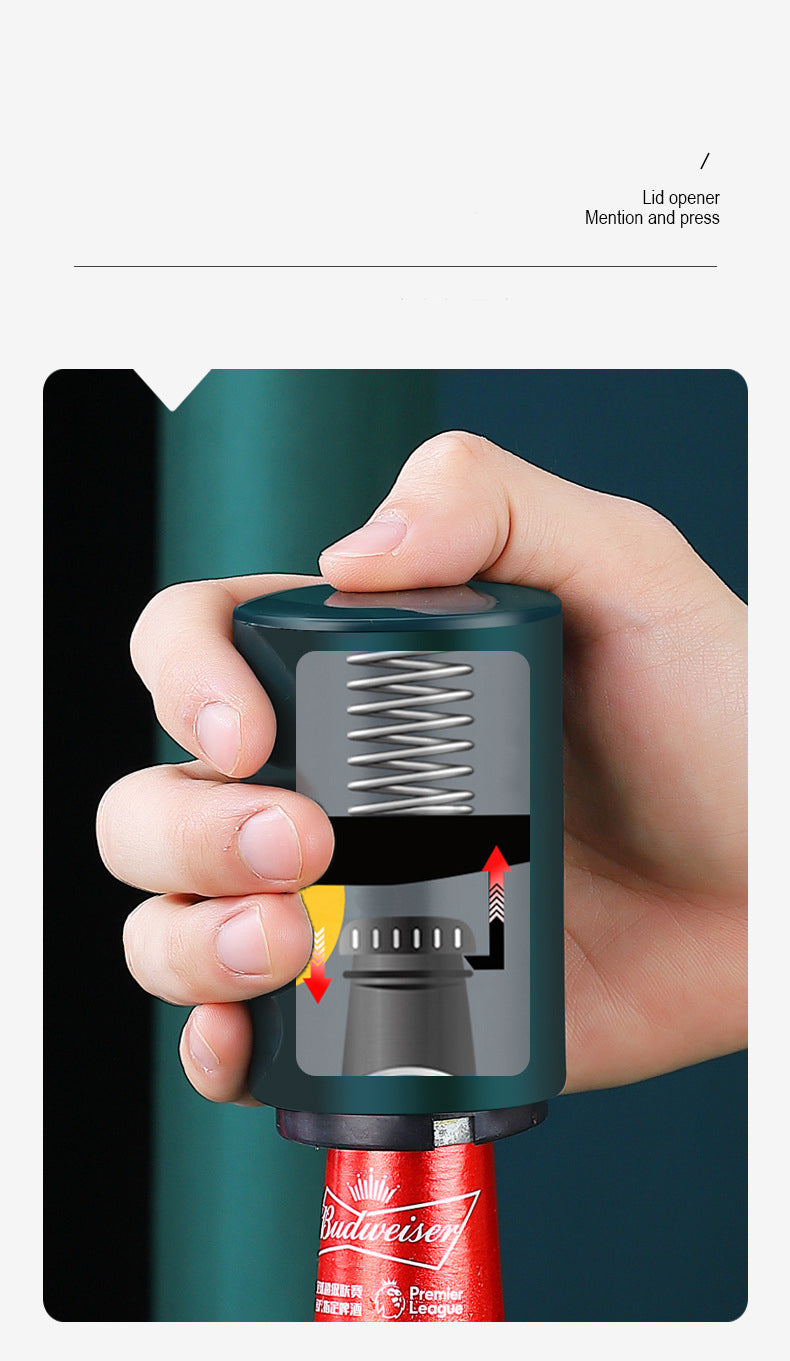 Automatic bottle opener – Push & Pull