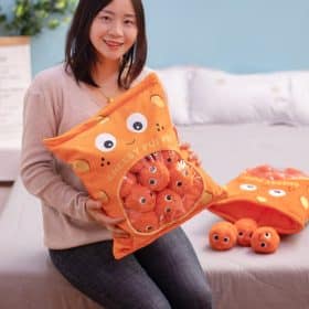 Cheesy-puffs pillow Bag of plush toys for children