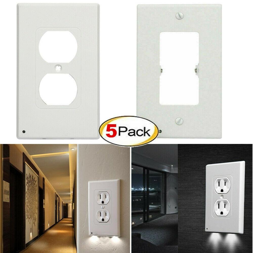 Outlet Wall Plate LED Night Light (5 pcs)
