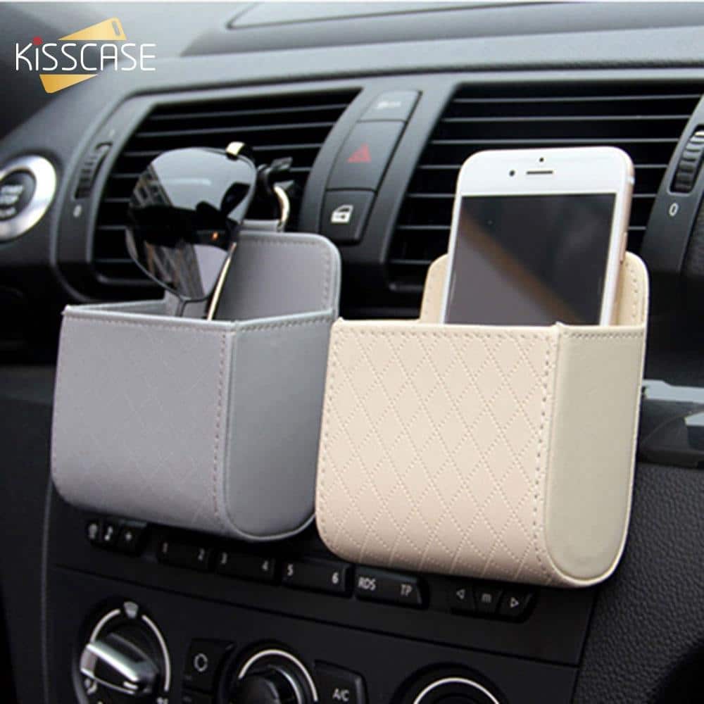 Car Vent Leather Pocket