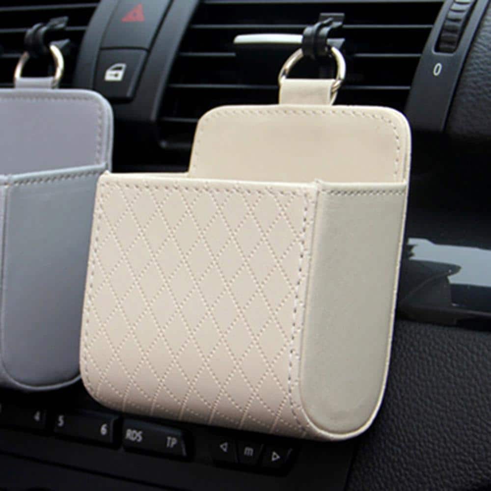 Car Vent Leather Pocket