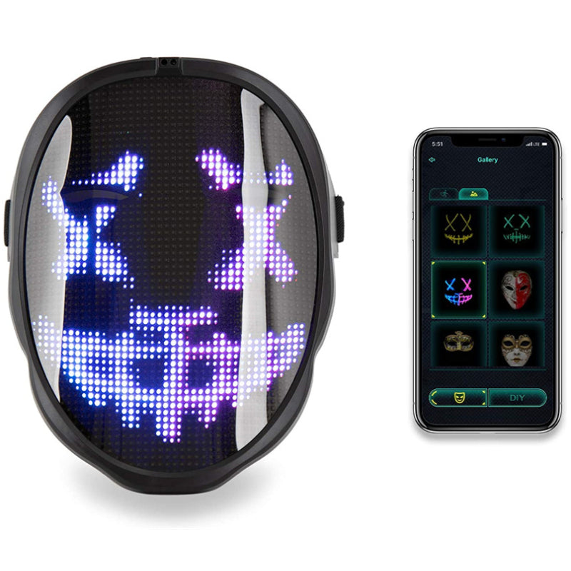 APP Programmable LED Glowing Luminous Mask