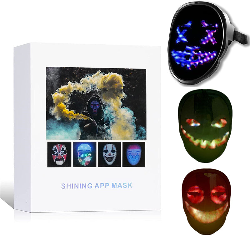 APP Programmable LED Glowing Luminous Mask