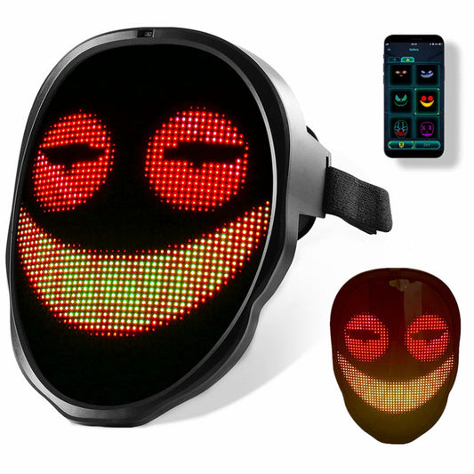 APP Programmable LED Glowing Luminous Mask