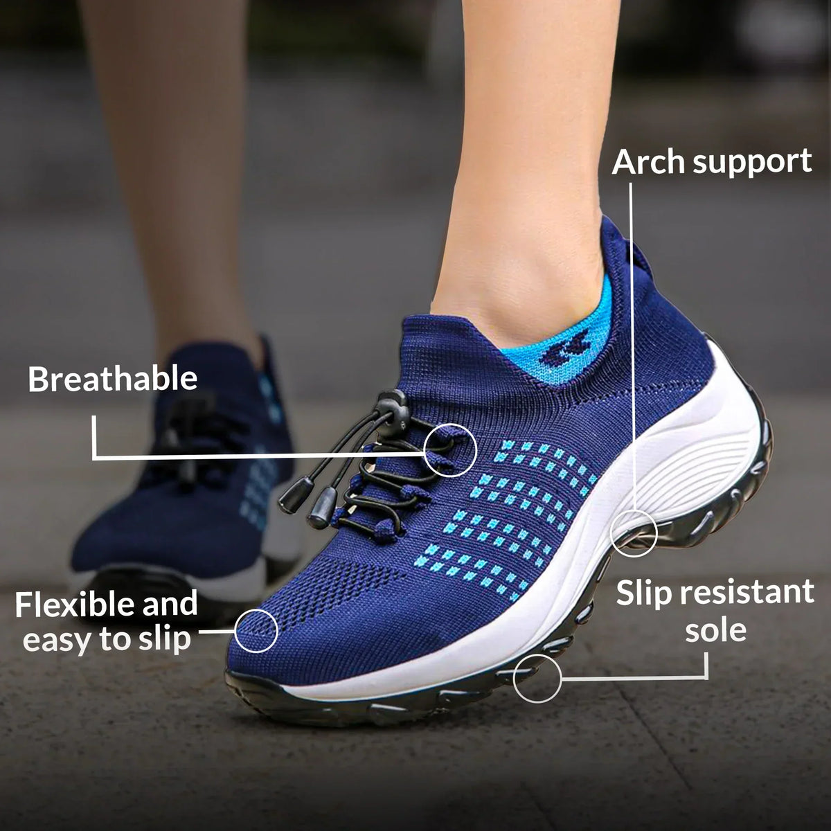 Orthopaedic Stretch Cushion Shoes for Women - Adaptive Comfort & Support