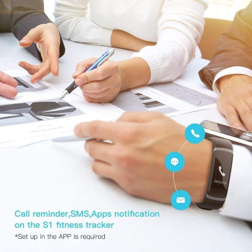 Fitness Tracker Watch Monitor Blood Pressure & Heart Rate