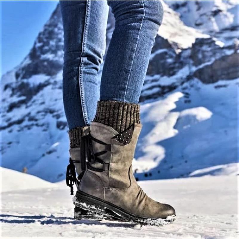 Women’s Winter Warm Lace Up Snow Boots