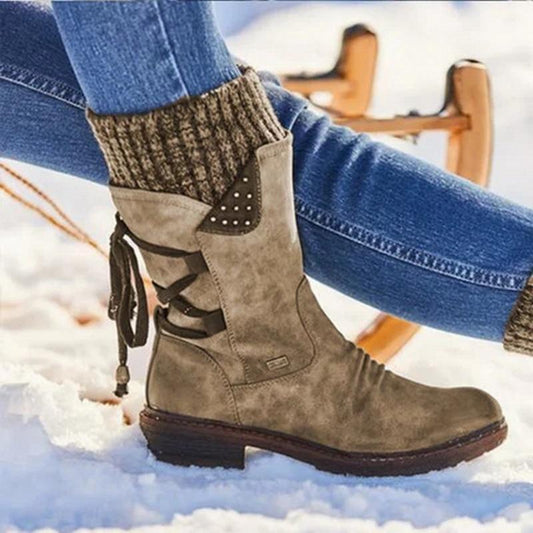 Women’s Winter Warm Lace Up Snow Boots