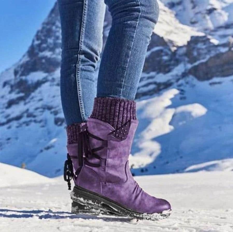 Women’s Winter Warm Lace Up Snow Boots