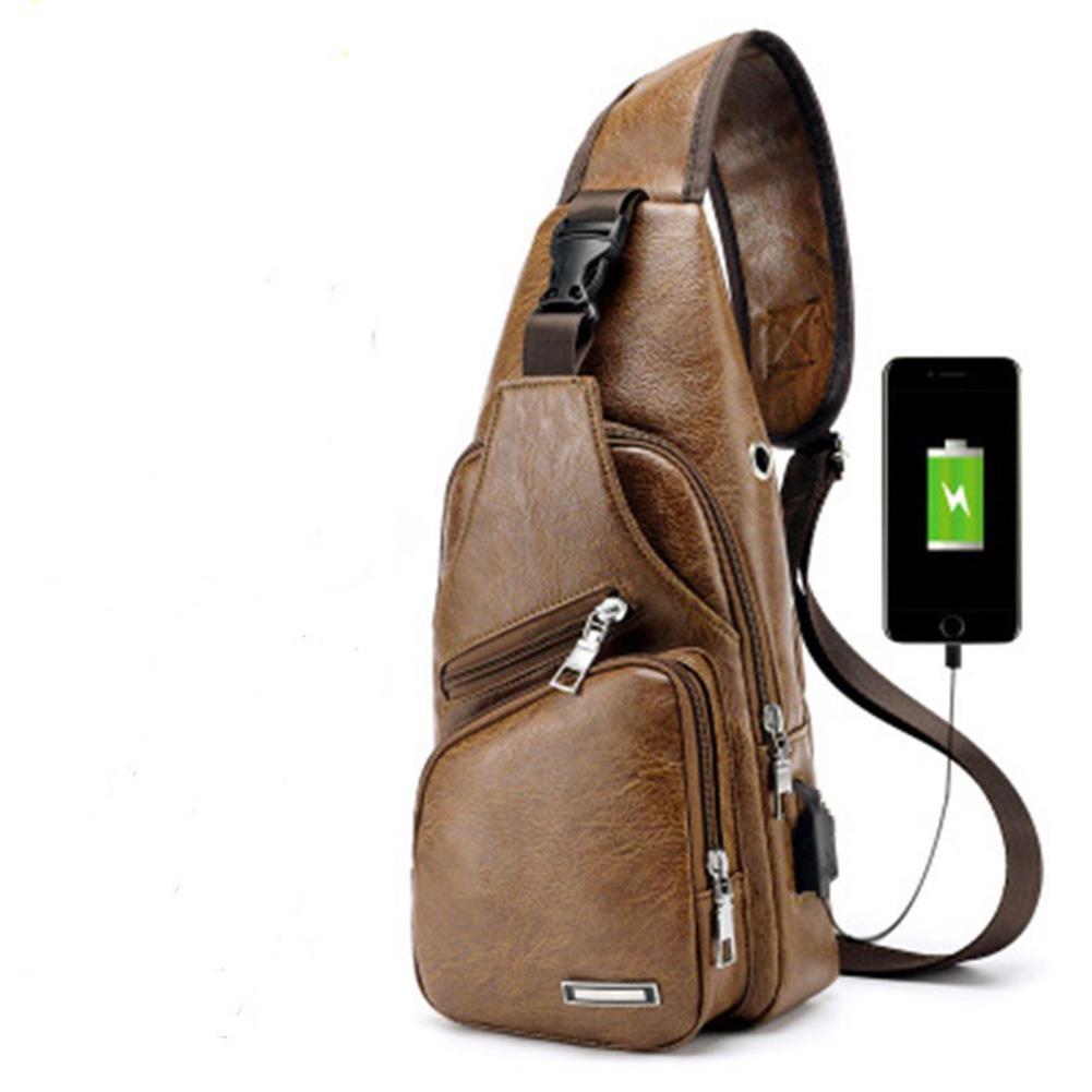 Anti-Theft Men’s Crossbody Sling Bag