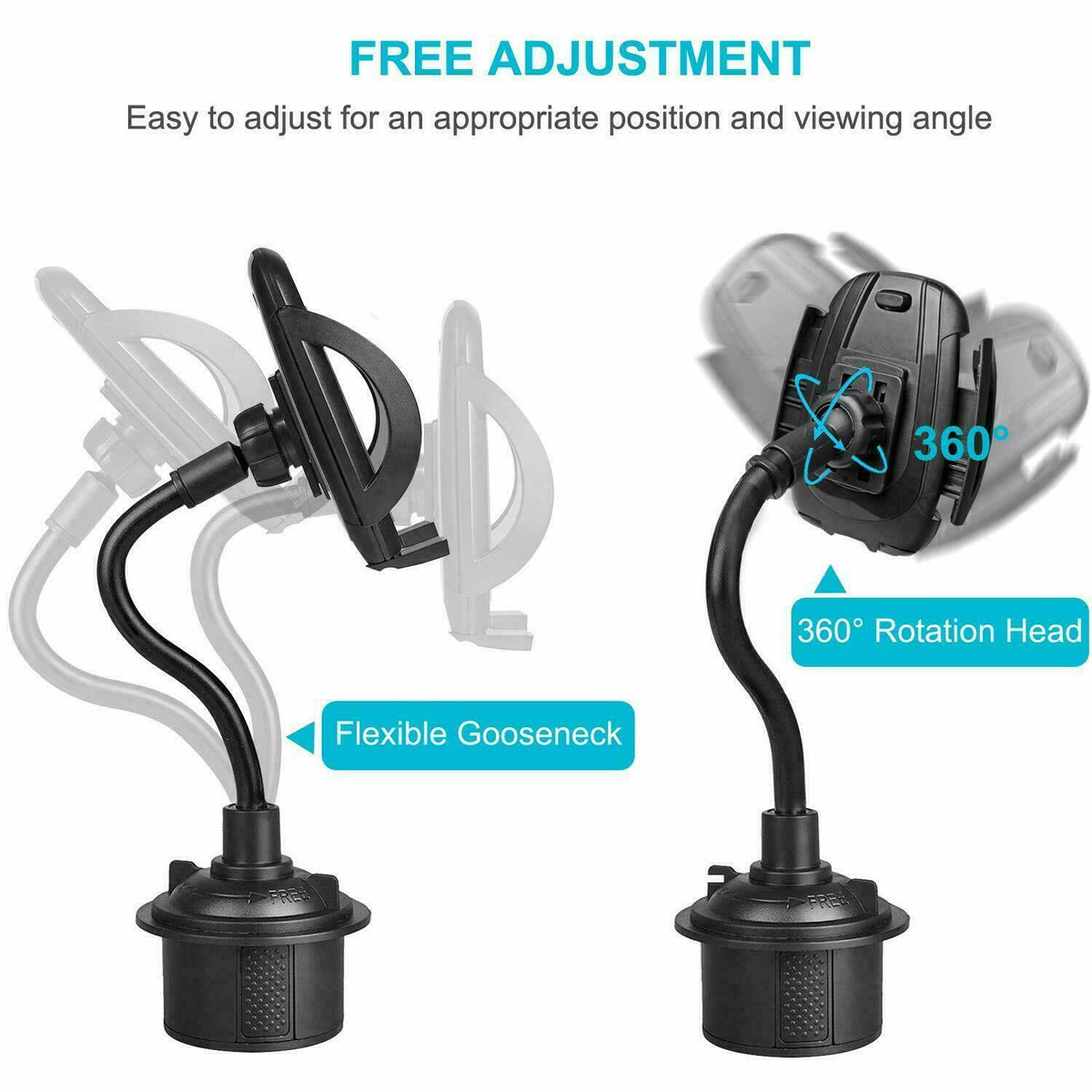 Flexible Car Cup Phone Holder