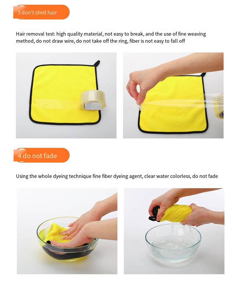 Absorb water and wipe car towels