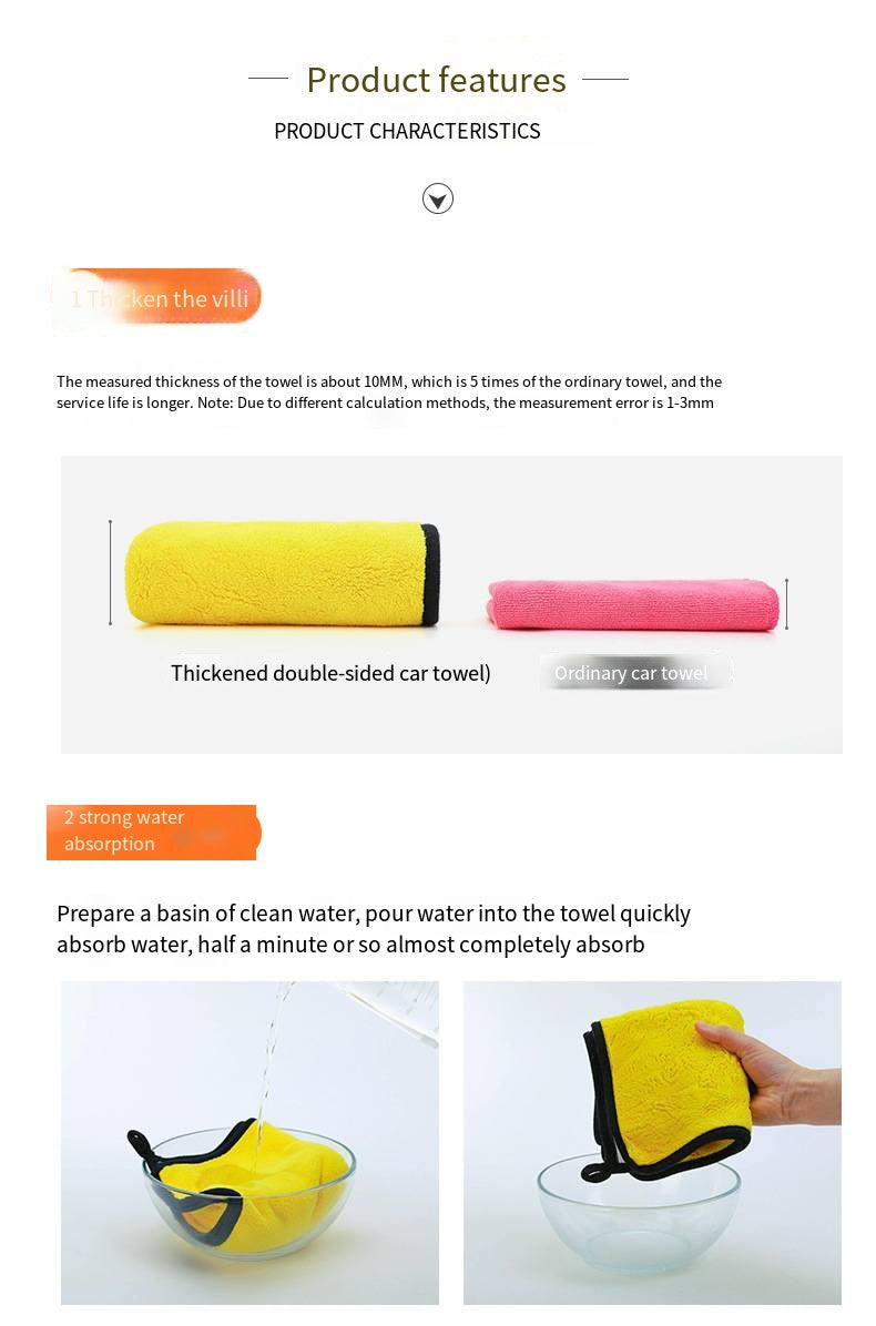 Absorb water and wipe car towels