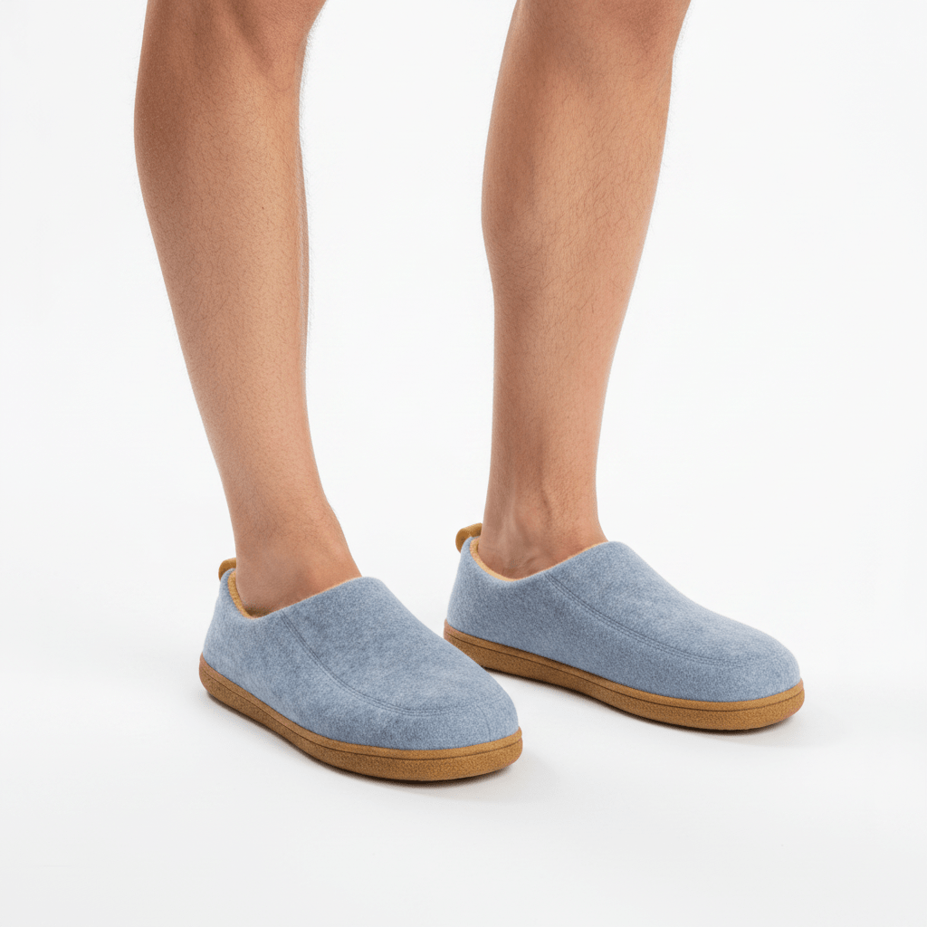 Orthopaedic Unisex Indoor Slippers - Hard Sole & Fleece Warm Comfort