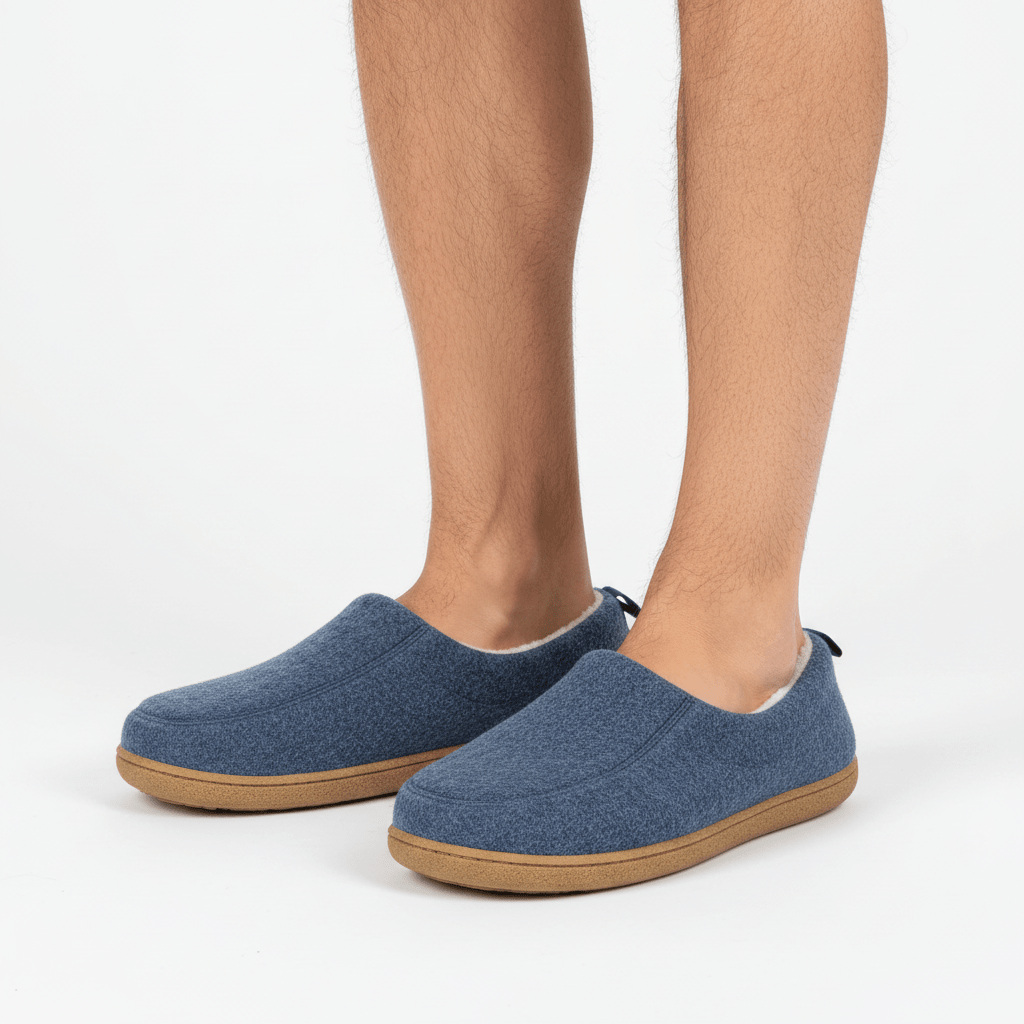 Orthopaedic Unisex Indoor Slippers - Hard Sole & Fleece Warm Comfort