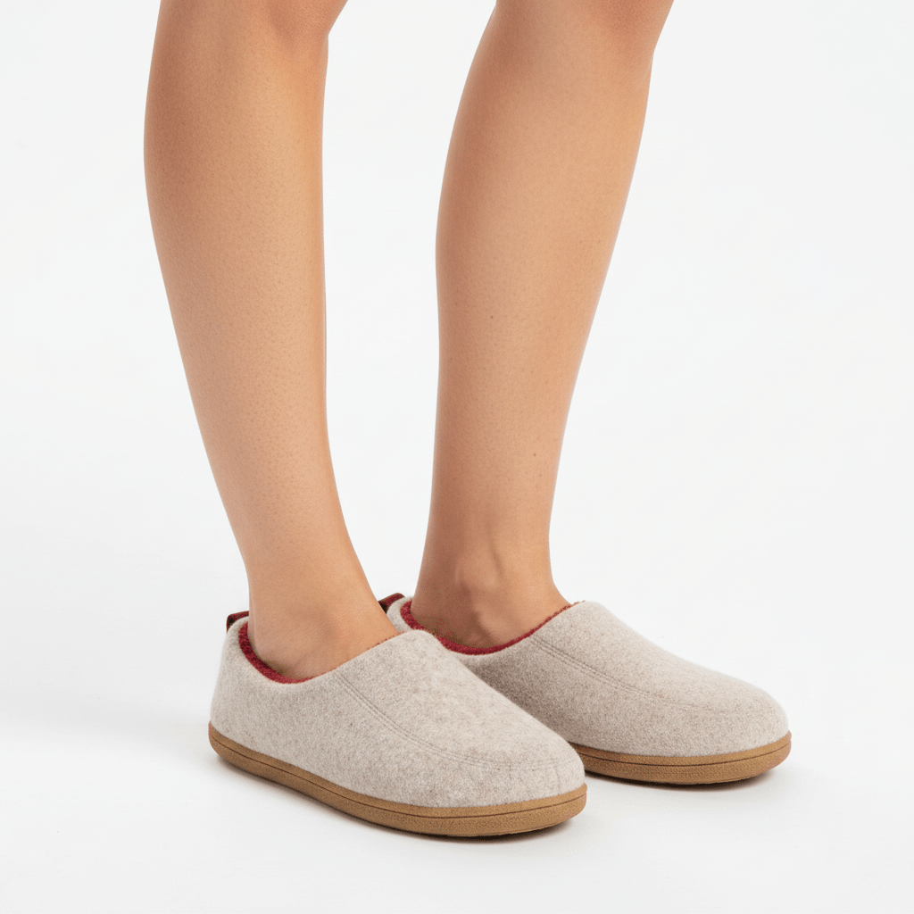 Orthopaedic Unisex Indoor Slippers - Hard Sole & Fleece Warm Comfort