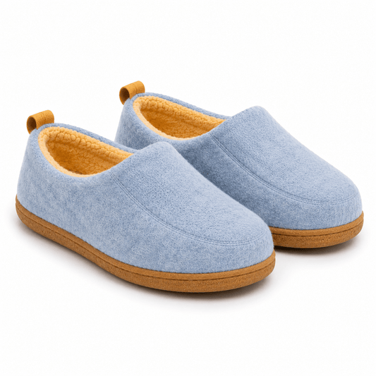 Orthopaedic Unisex Indoor Slippers - Hard Sole & Fleece Warm Comfort