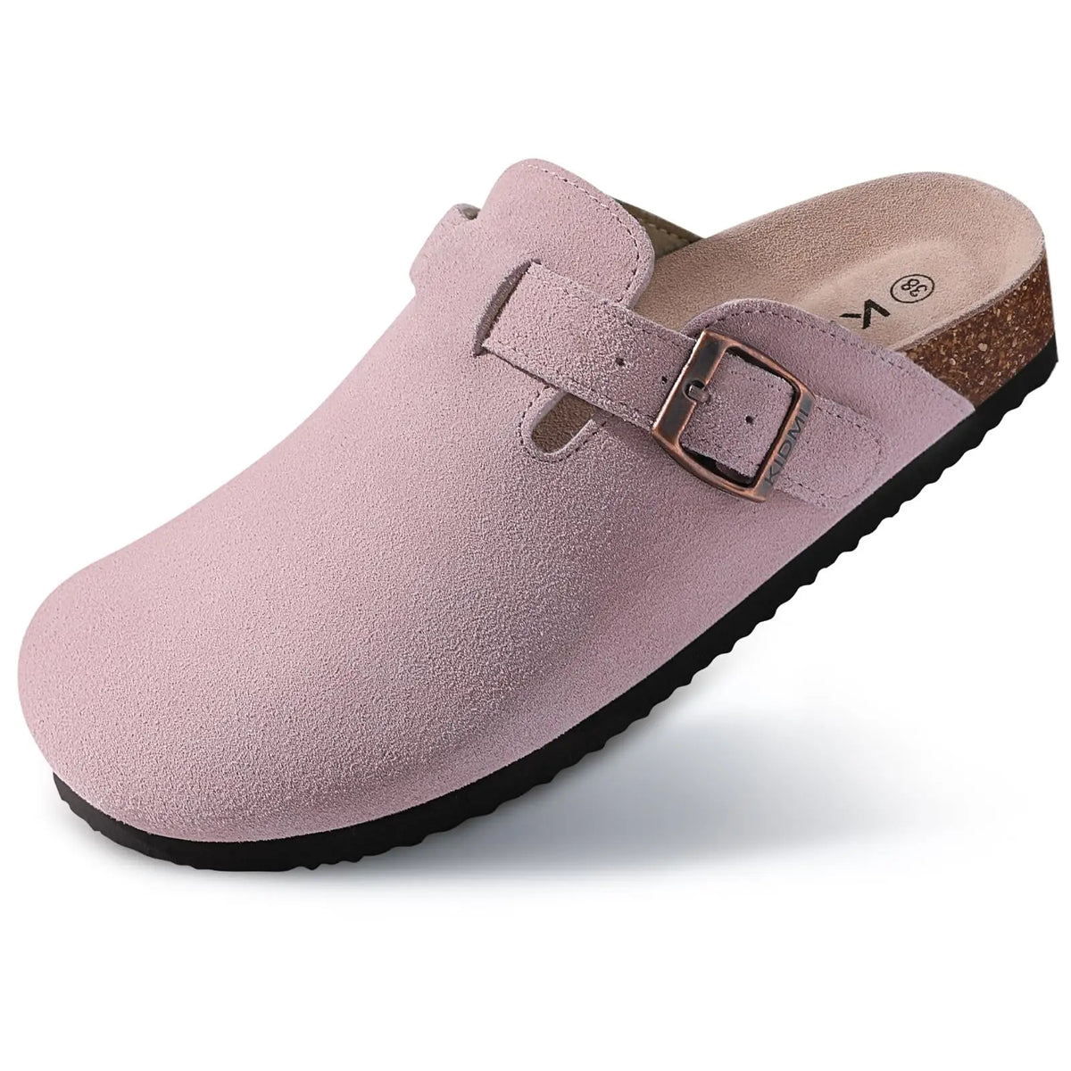 Orthopaedic Suede Cork Clogs for Women - Natural Arch Support & Comfort