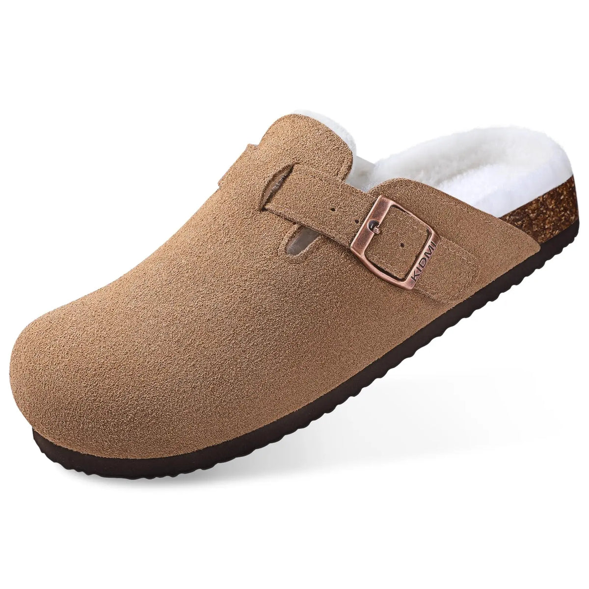 Orthopaedic Indoor Suede Cork Fleece Clogs - Premium Home Comfort & Support