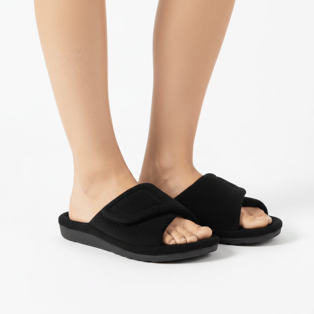 Orthopaedic Fuzzy House Slippers for Women - Cosy Everyday Warmth