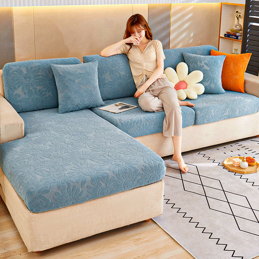 Stretch jacquard velvet sofa cover non-slip simple modern sofa cover