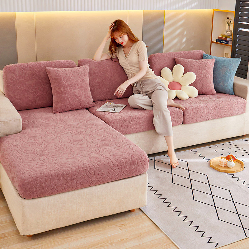 Stretch jacquard velvet sofa cover non-slip simple modern sofa cover